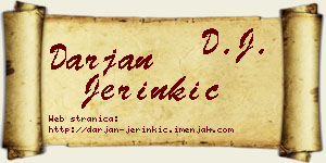 Darjan Jerinkić vizit kartica